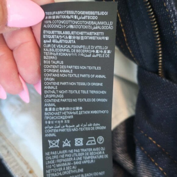 Saint Laurent Janice High Waist Straight Leg Jeans Indigo Denim Size 28 - Picture 8 of 8